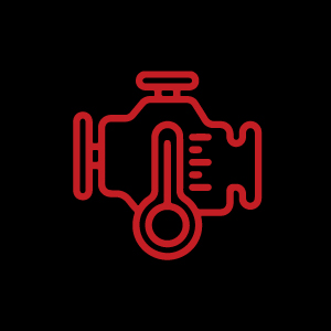 Common Car Dashboard Symbol 4 - Engine Temperature Warning Light