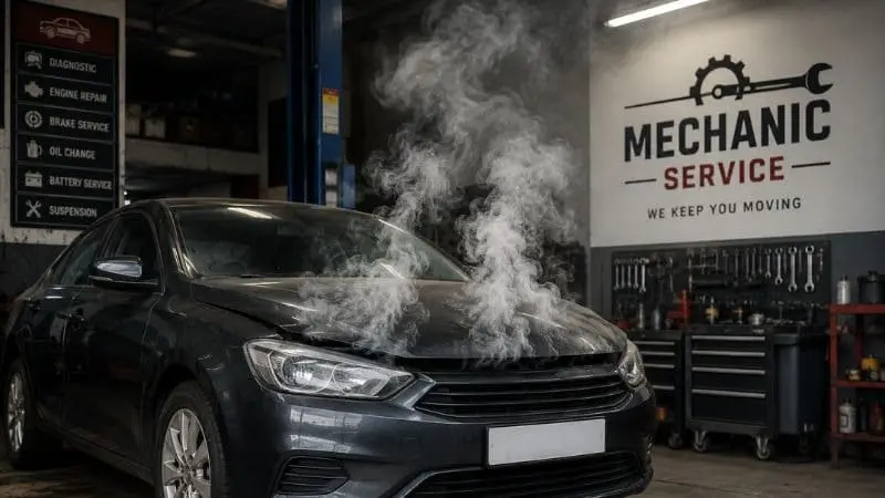 Car Engine Overheating